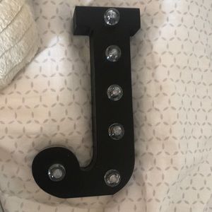 Light up “J” letter